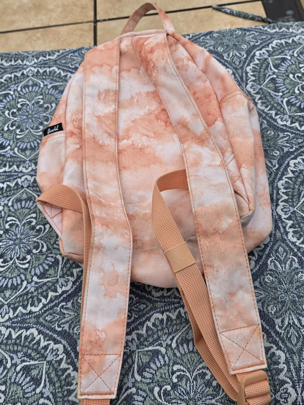 Herschel Supply Company Peach Tie-Dye Mini Backpack